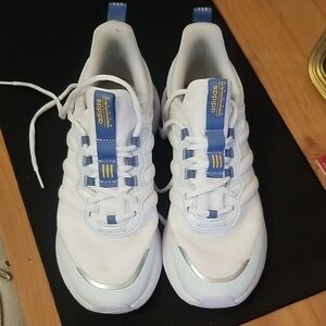 Adidas White and Blue Sneakers